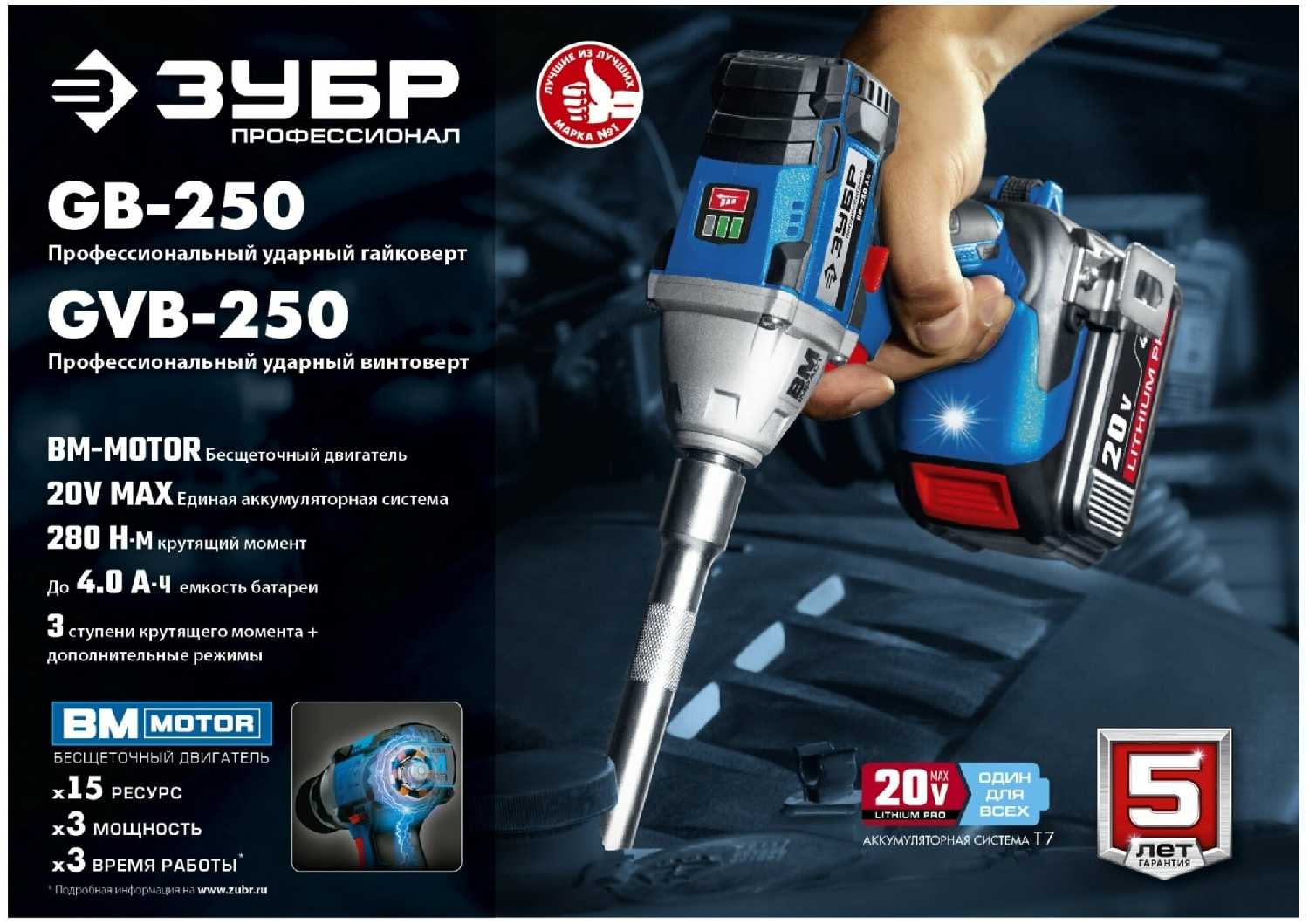 Гайковерт ЗУБР GB-250-42 фотография 1