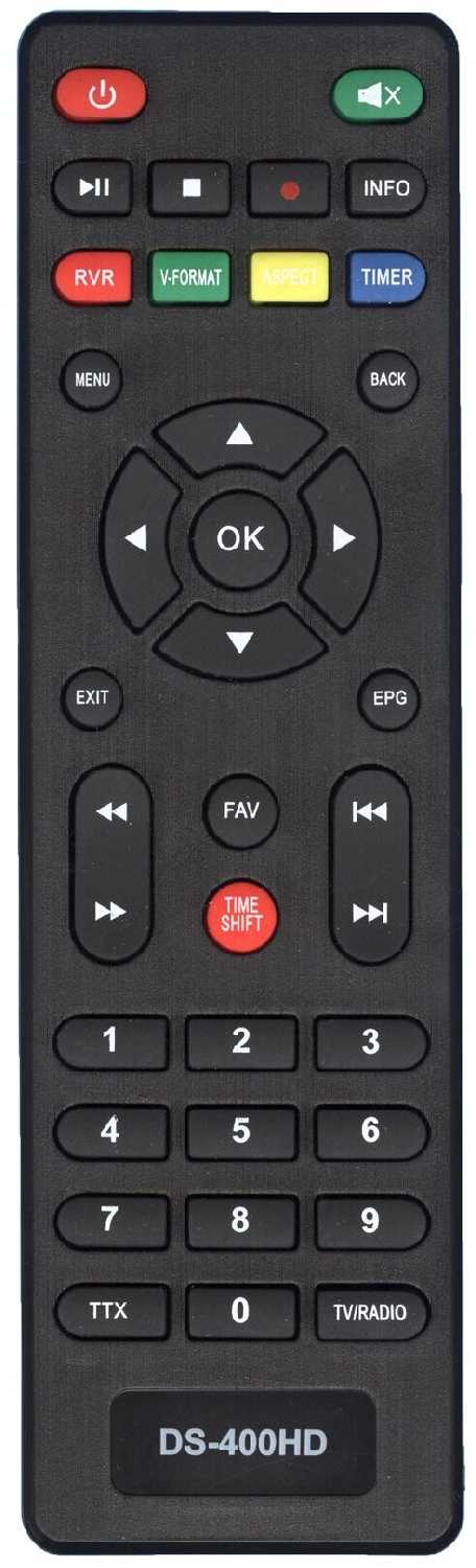 Пульт Huayu DS-340HD, DS-400HD для dvb ресиверов Delta Systems