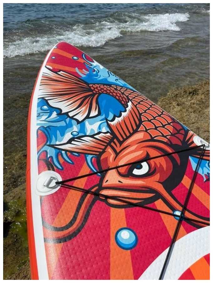 Сап борд полный комплект 350х84х15 / Sup board KOI 11.6 надувной для серфинга с веслом фотография 7