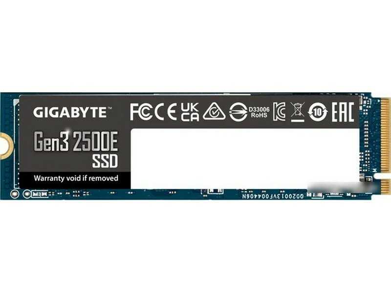Твердотельный накопитель SSD Gigabyte 2500E (Gen3 2500E) фотография 10