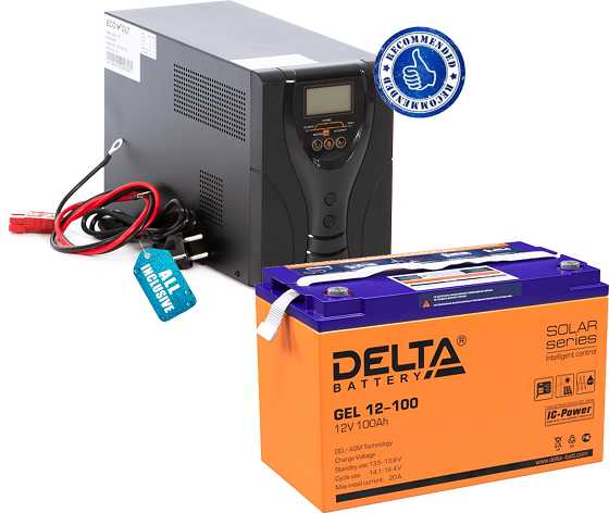 Аккумуляторная батарея DELTA Battery GEL 12-100 (12В) фотография 4