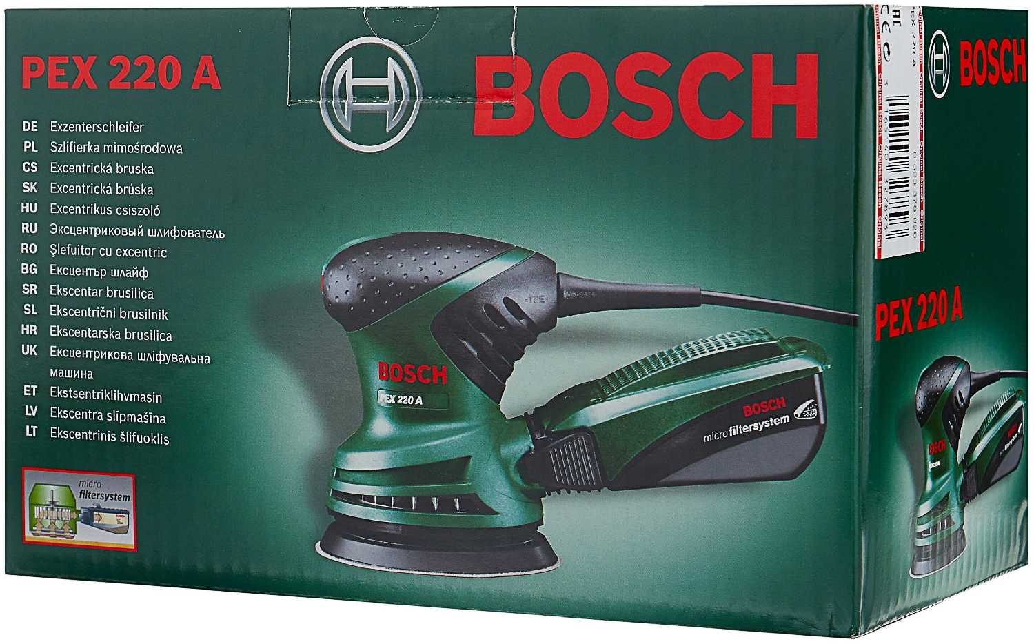 Шлифмашина для стен и потолков BOSCH PEX 220 A (0603378020) фотография 6