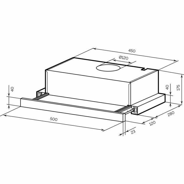 Встраиваемая кухонная вытяжка LEX HONVER G 500 фотография 15