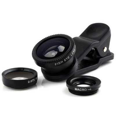 Макросъемка широкоугольная Линза объектив для телефона Fish Eye фотография 3