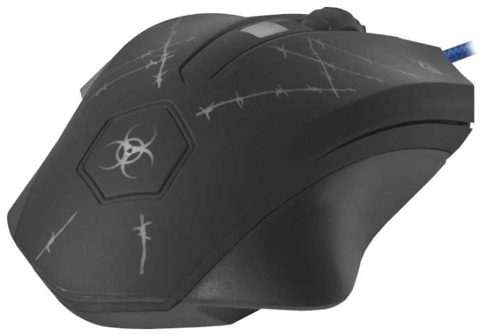 Игровая мышка для компьютера Defender Forced+кворик оптика 6 кнопок 3200 dpi фотография 9