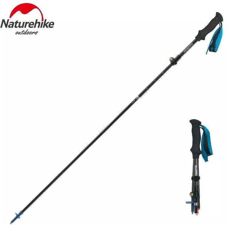 Палка треккинговая Naturehike ST07 all carbon 5-node folding 98-115 см фотография 1