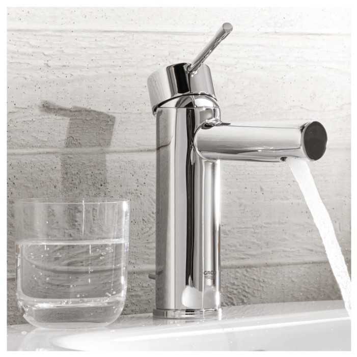 Смеситель для раковины (умывальника) Grohe Essence+ 32898001, рычажный фотография 3