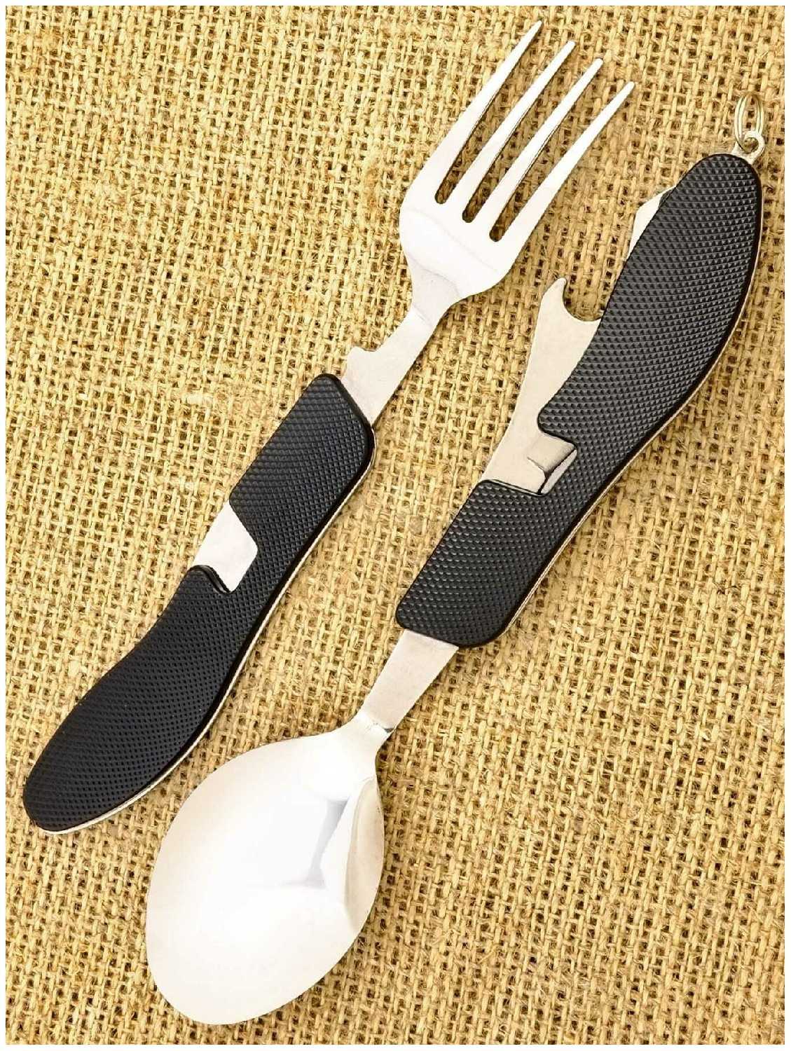 Нож многофункциональный с ложкой и вилкой Ножемир Survival MNG-1 фотография 2