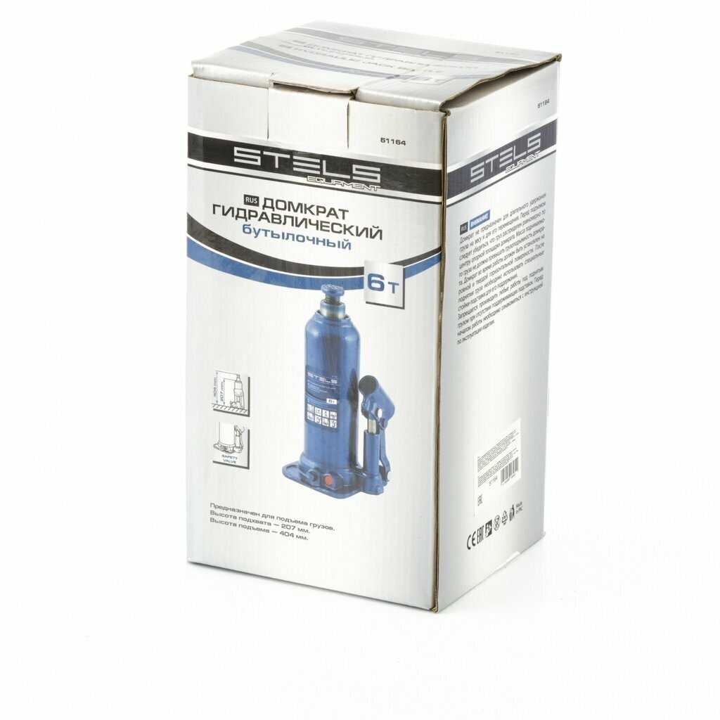 Домкрат бутылочный гидравлический Stels Домкрат бутылочный гидравлический (51164) фотография 17