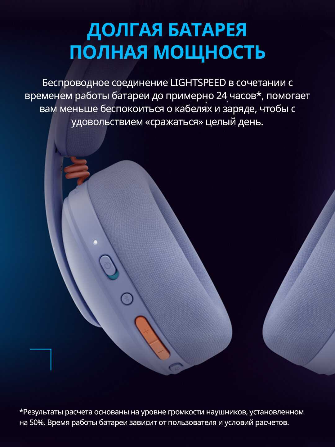 Игровая гарнитура Logitech G325 LIGHTSPEED фотография 10