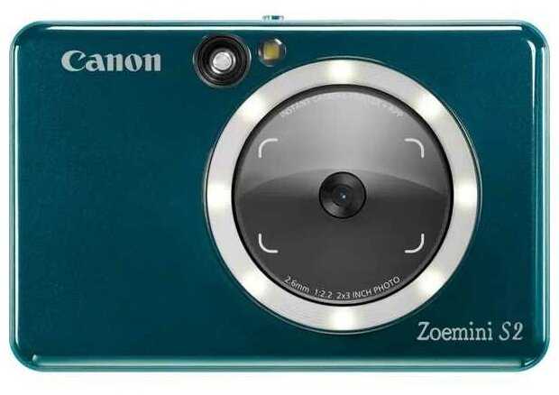 Камера и принтер моментальной печати Canon Zoemini S2, зеленая фотография 12