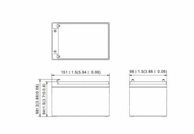 Аккумуляторная батарея B.B. Battery BC12-12 фотография 19