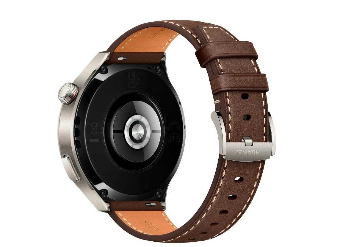Смарт-часы HUAWEI Watch 4 Pro Titanium/Dark Brown Leather Strap фотография 2