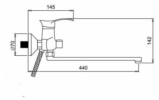 Смеситель Potato P2201 фотография 2