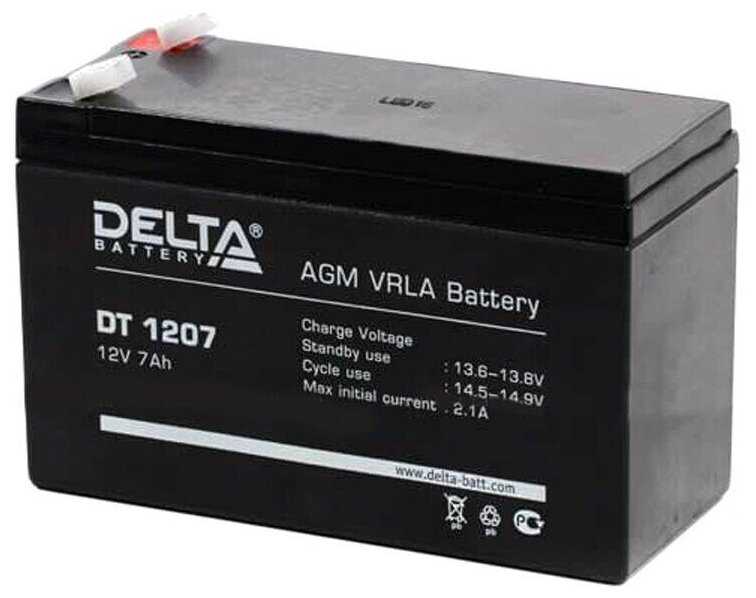 Аккумуляторная батарея DELTA Battery DT 1207 (12В) фотография 6