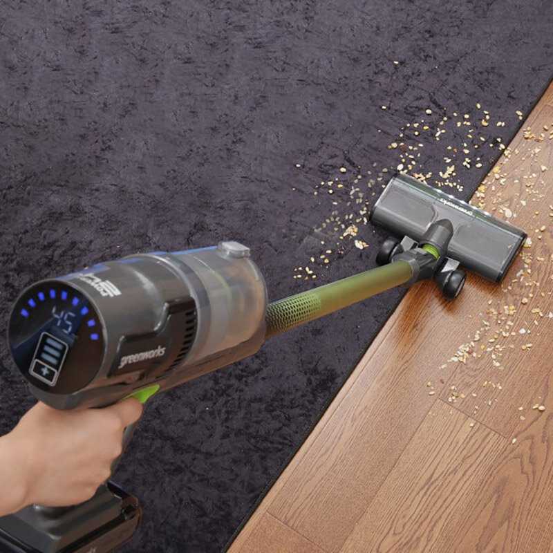 Вертикальный пылесос Greenworks Вертикальный пылесос аккумуляторный (GD24SV2) фотография 7