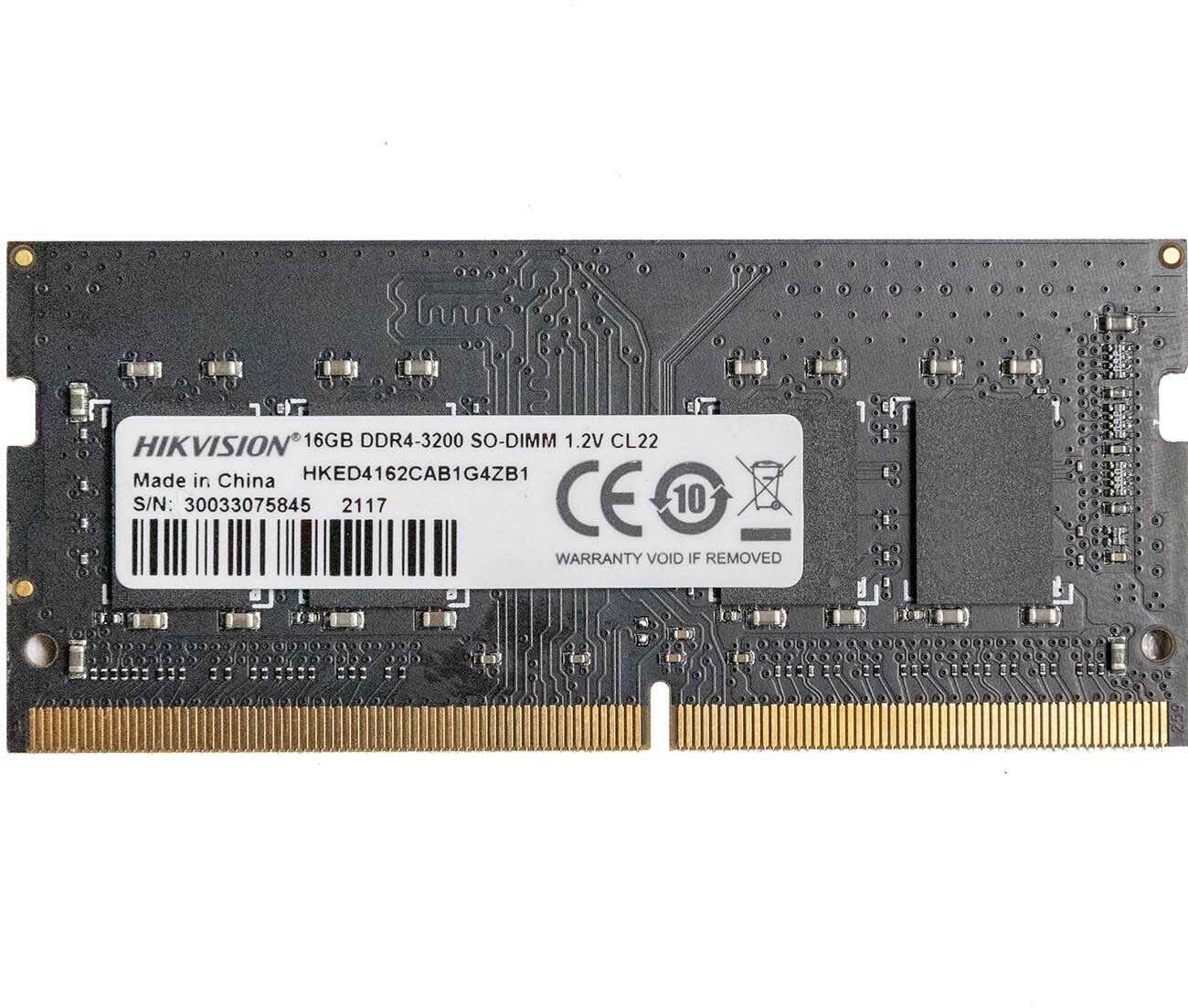 Оперативная память Hikvision 16 ГБ DDR4 SODIMM (HKED4162CAB1G4ZB1) фотография 1