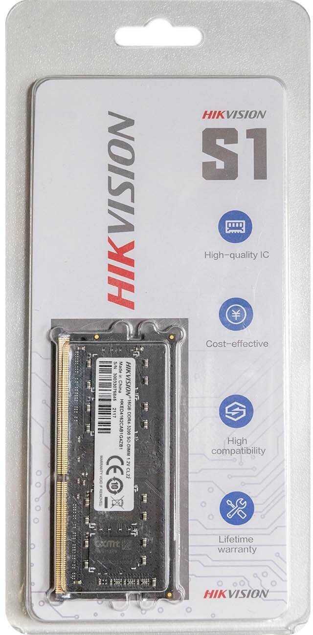 Оперативная память Hikvision 16 ГБ DDR4 SODIMM (HKED4162CAB1G4ZB1) фотография 2