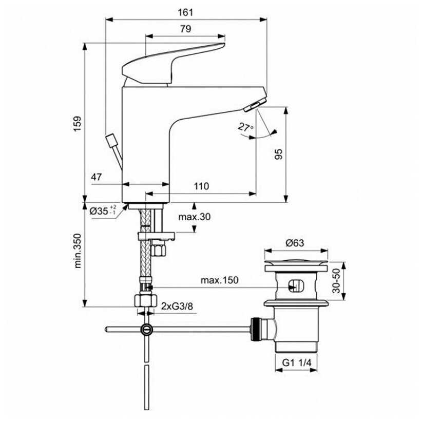 Смеситель Ideal Standard B1712AA фотография 6