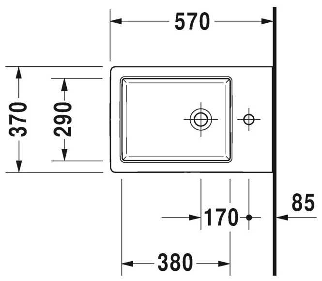 Биде подвесное DURAVIT Vero Air 227415 с горизонтальным выпуском фотография 1