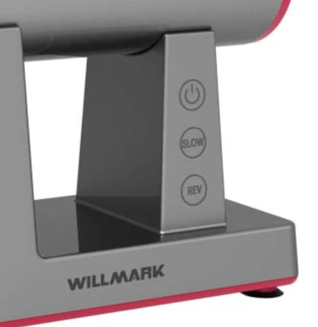 Электромясорубка WILLMARK WMG-3683GS (2000Вт, 2.7 кг/мин, реверс, 3 решета) фотография 12