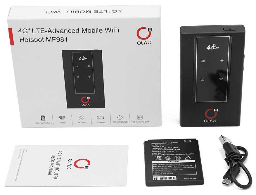 OLAX MF981 - 4G LTE 3G мобильный (портативный) WiFi-роутер с антенным разъемом и выбором частот фотография 8