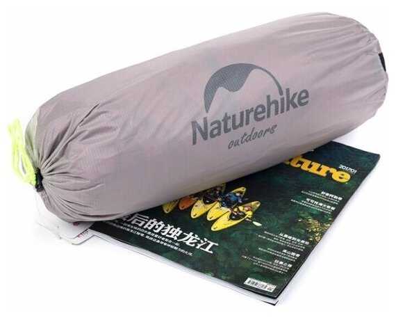 Палатка Naturehike Сloud up 2 20D NH17T001-T двухместная с ковриком, серо-красная, 6927595730560 фотография 8