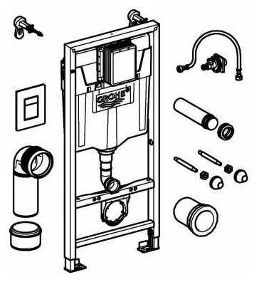 Рамная инсталляция Grohe Rapid SL 38811000 фотография 15