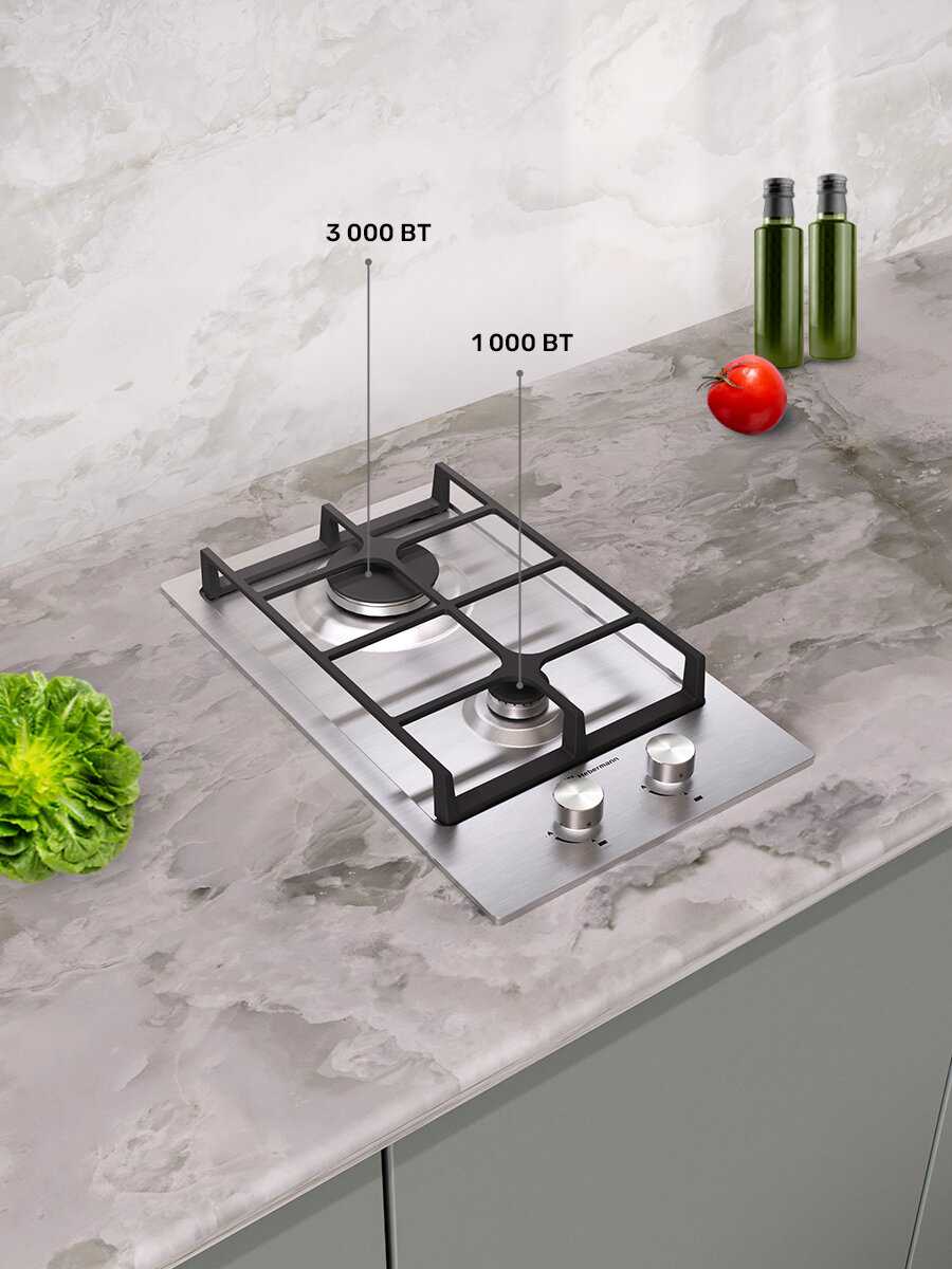 Газовая варочная панель Hebermann HBGS 302.1 X фотография 2