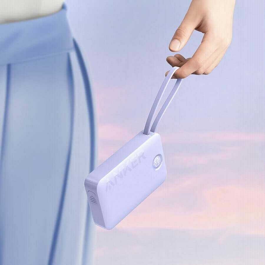 Внешний аккумулятор Anker 335 Power Bank Built-in USB-C Cable (20000mAh 22.5W) фотография 1