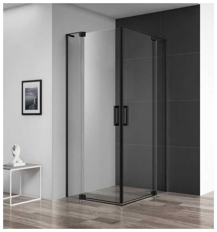 Душевой уголок Cezares Slider 100х100 A-2-90/100-C-NERO