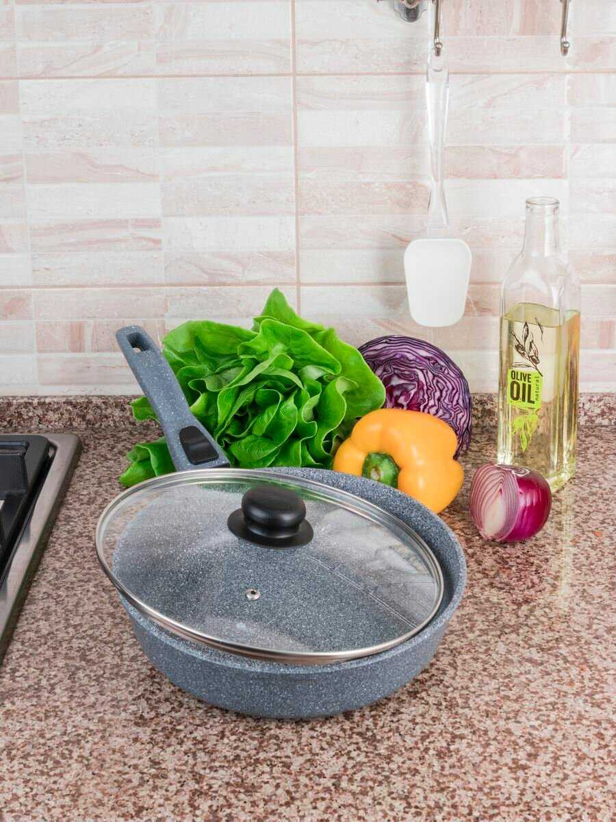 Набор сковородок RealPress Набор сковородок с крышками (20, 26 см) фотография 4