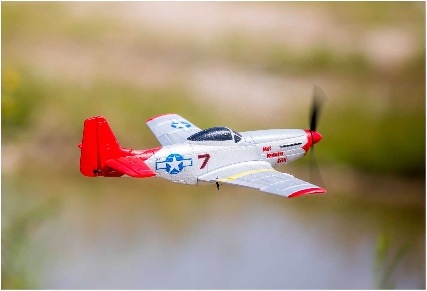 VolantexRC Радиоуправляемый самолет Volantex 761-5 Mustang P-51 RTF - TW761-5 фотография 5
