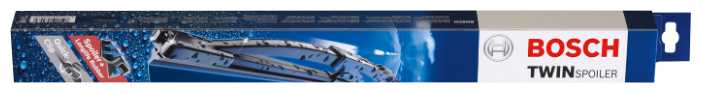 Щетка стеклоочистителя каркасная BOSCH Twin Spoiler 611S 600 мм / 530 мм, 2 шт. фотография 1