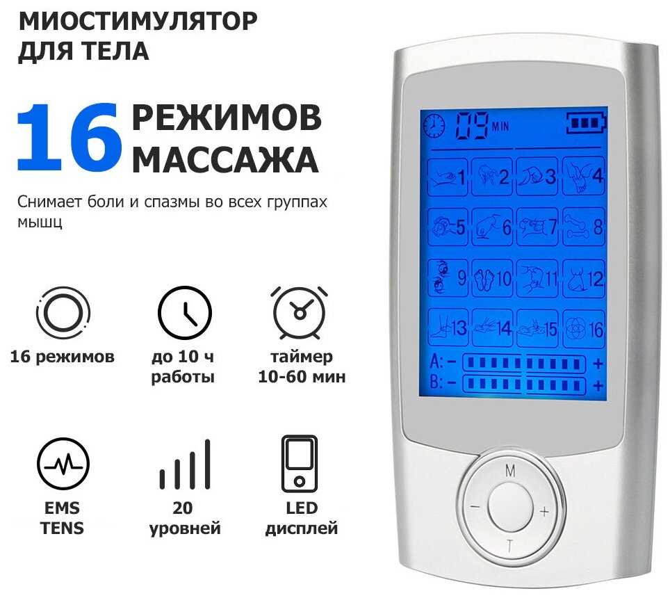 Массажер миостимулятор EMS TENS для тела EMS-350 фотография 1