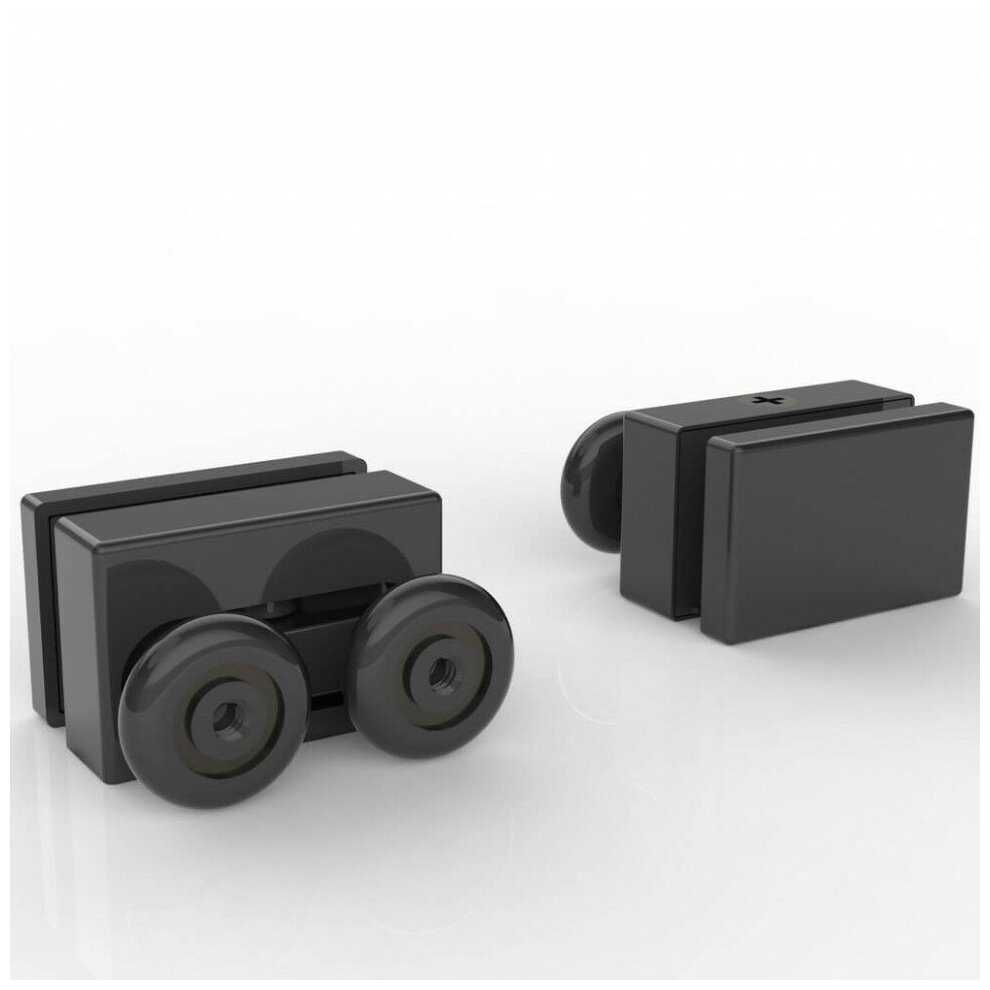 Душевой уголок Black&White Stellar Wind S872-90х90 профиль Черный стекло прозрачное фотография 2