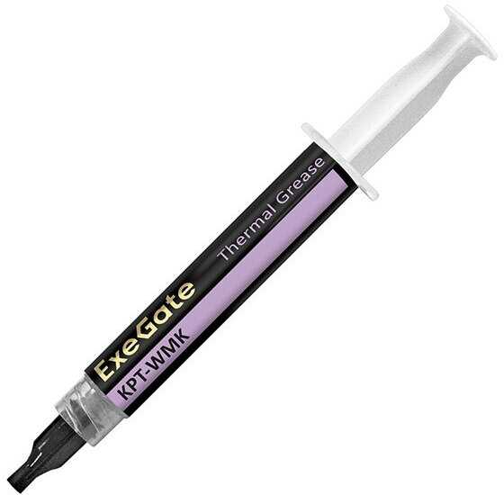 Термопаста ExeGate KPT-WMK [0,8 Вт/(мК), 8г, шприц с лопаткой] фотография 7