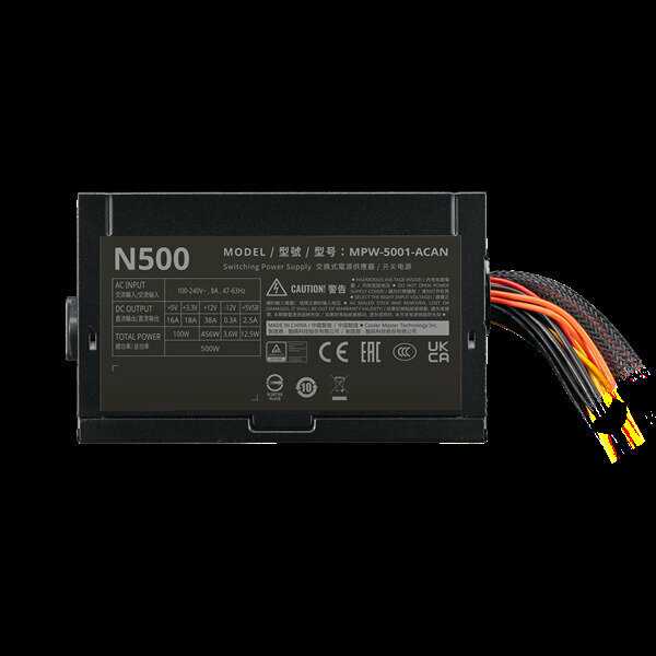 Блок питания Cooler Master Power Supply Elite NEX N500 (N500) фотография 2