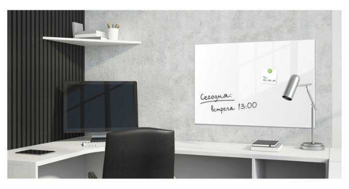 Доска стеклянная магнитно-маркерная BRAUBERG 236744 40х60 см фотография 3