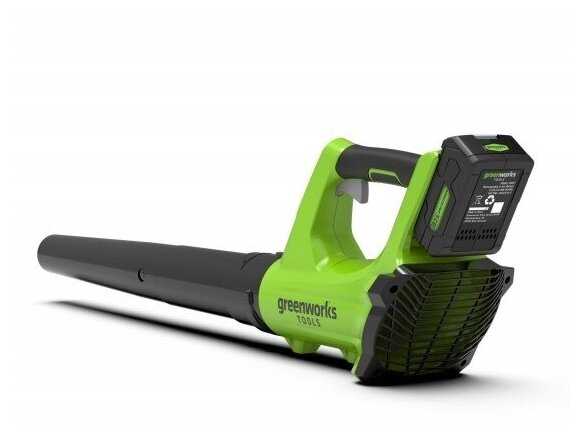 Аккумуляторная воздуходувка Greenworks 2404807, 24 В, без АКБ и ЗУ фотография 18