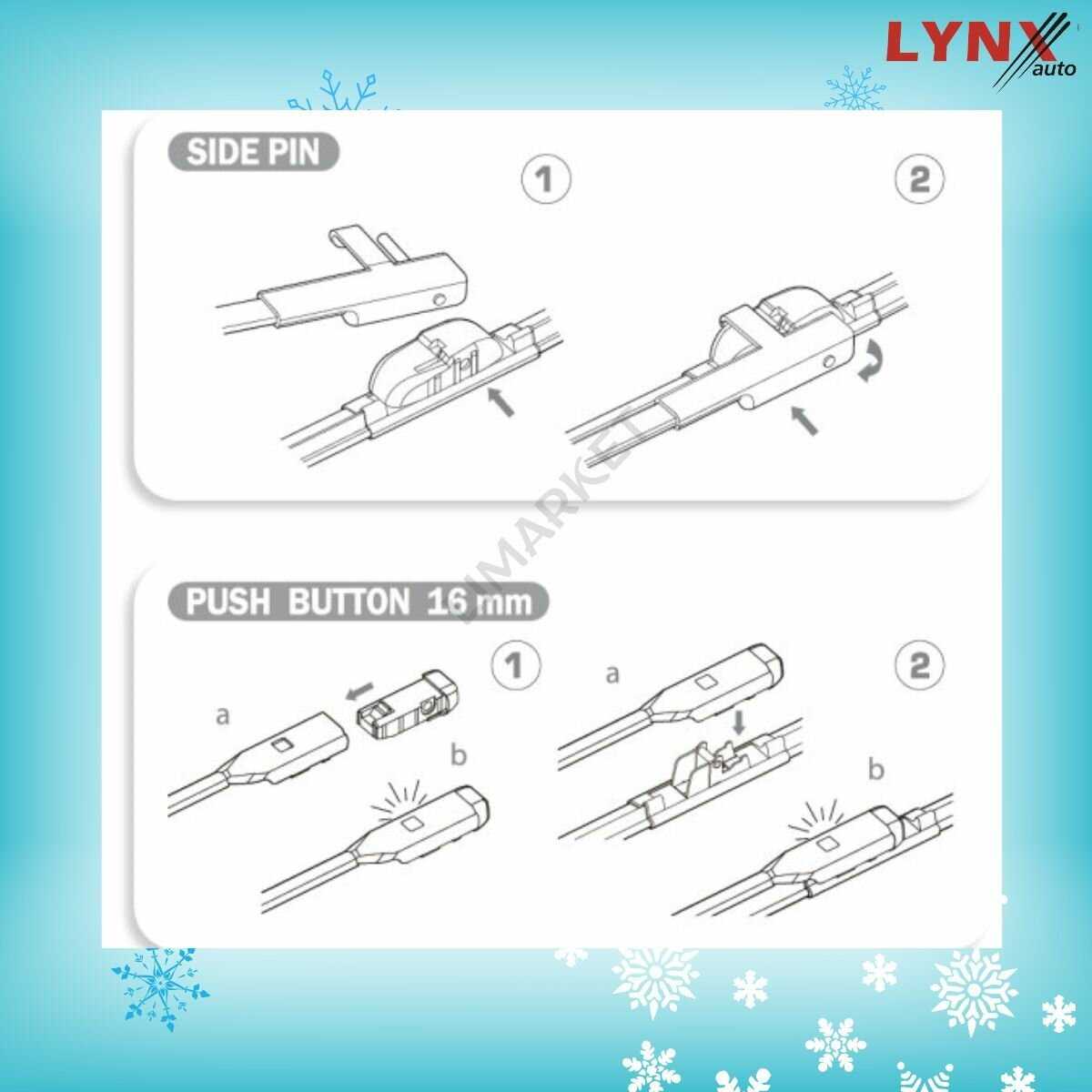 Зимние дворники LYNXauto EXEED RX (600 450мм) фотография 16