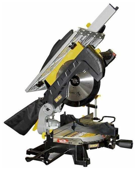 Торцовочная комбинированная пила с протяжкой Энкор КОРВЕТ 2-40 (1800 Вт) фотография 7