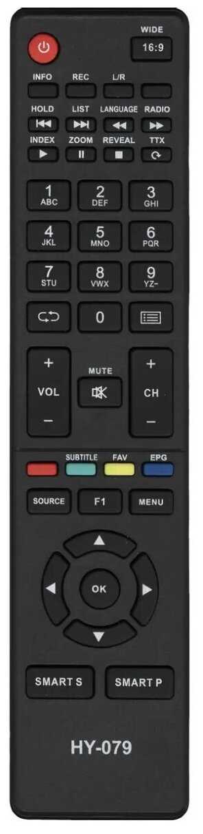 Пульт HY-079 (FLTV-32T24) для телевизоров Fusion / Telefunken