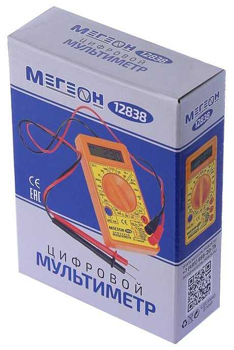 Мультиметр цифровой МЕГЕОН 12838 фотография 4