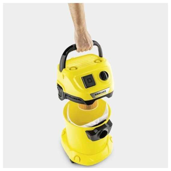 Хозяйственный пылесос KARCHER WD 3 P V-17/4/20 Workshop, 1000 Вт фотография 18