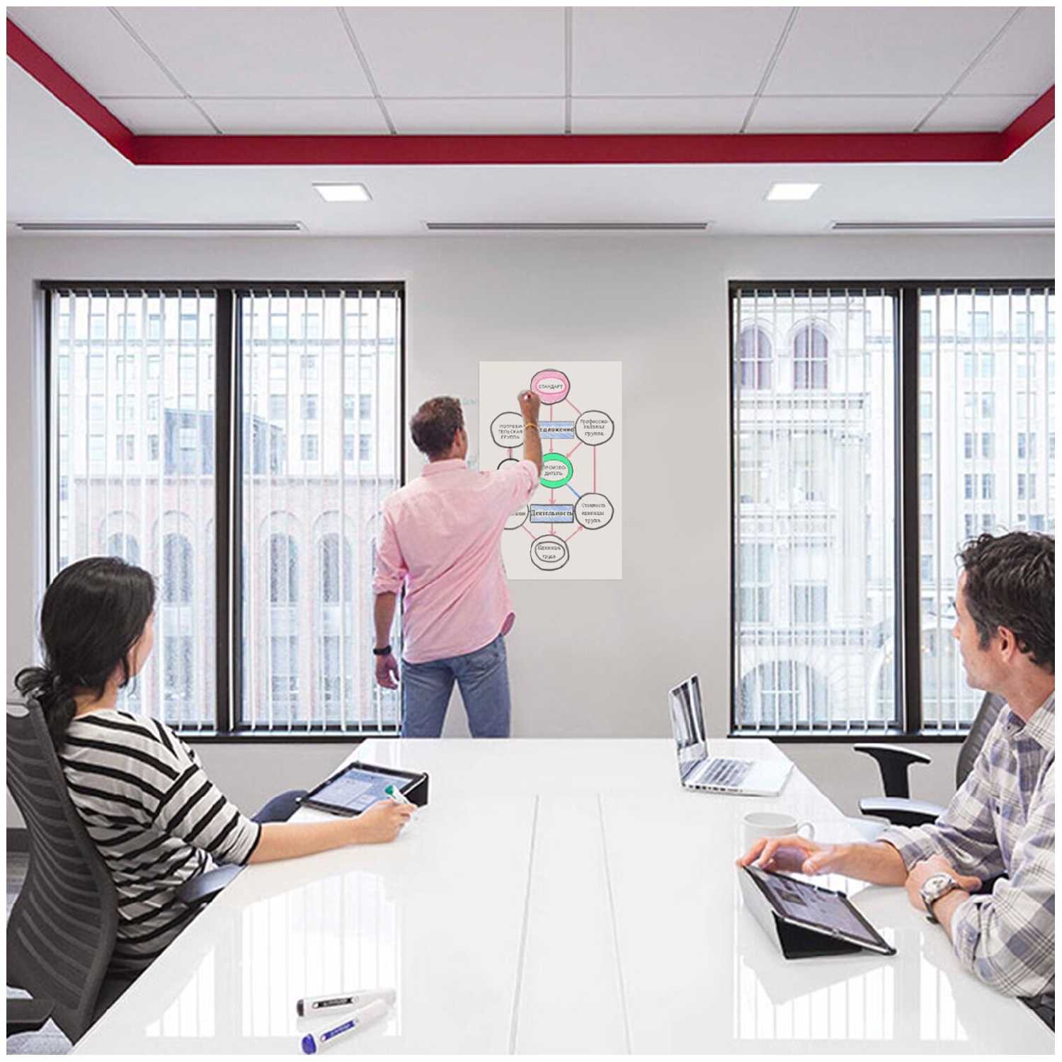 Самоклеящаяся пленка маркерная BRAUBERG 237834 45х100 см фотография 7