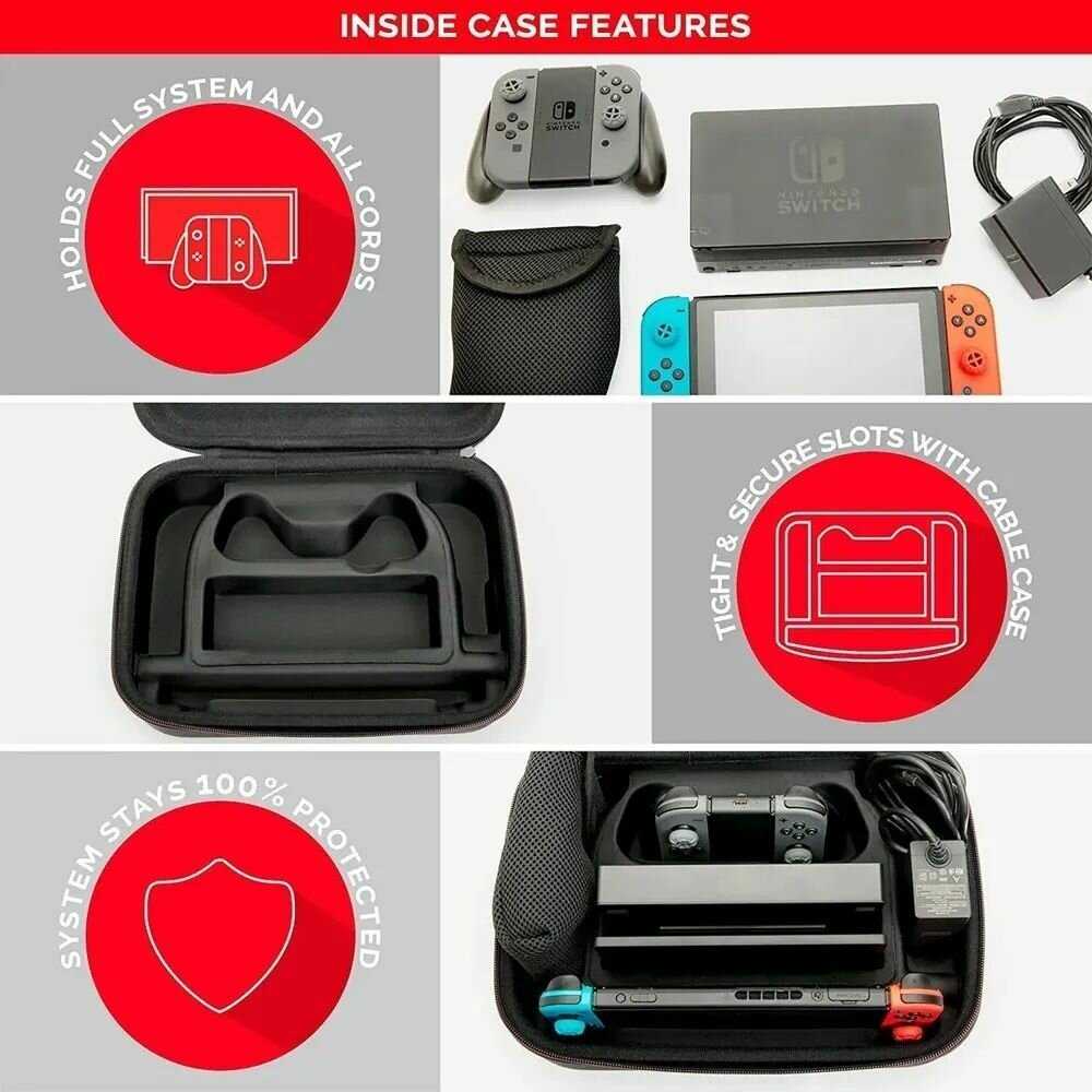 Сумка Защитный чехол для Nintendo Switch и Nintendo Switch OLED фотография 4