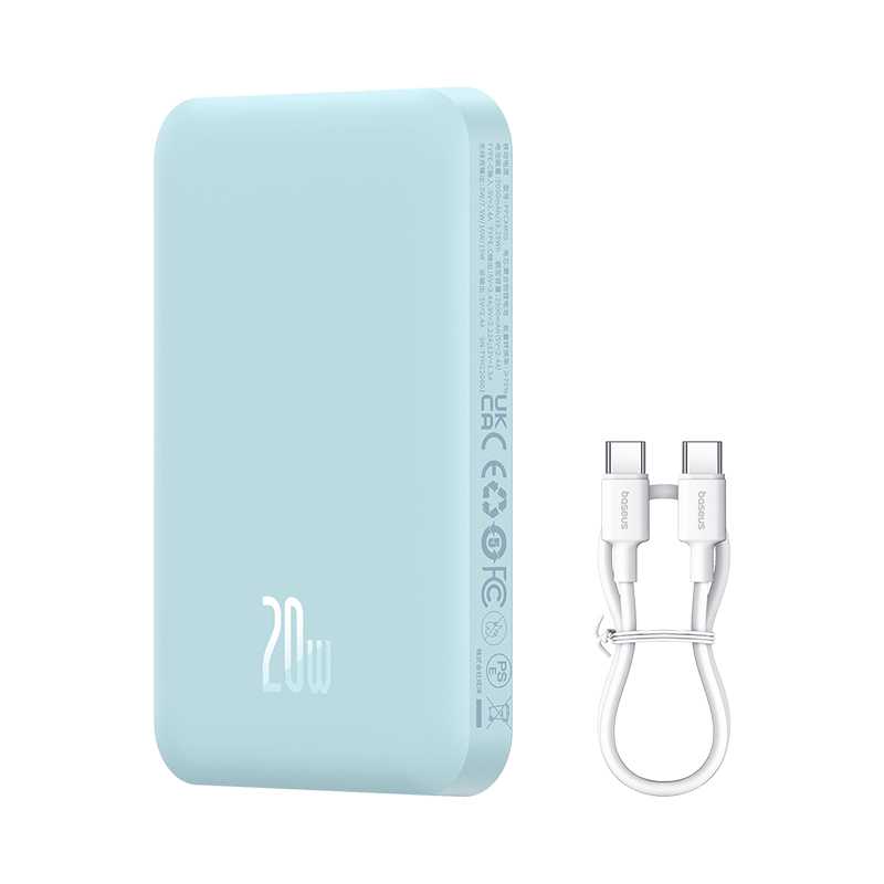 Внешний аккумулятор Xiaomi Baseus Magnetic Wireless Charging Power Bank 5000 mAh 20W (PPCXM05) фотография 10