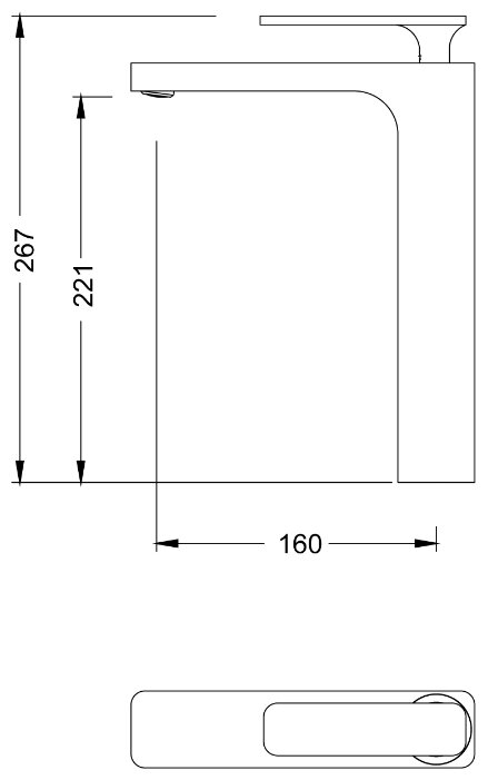 Смеситель для раковины (умывальника) Timo Torne 4311/00-16F, рычажный фотография 2