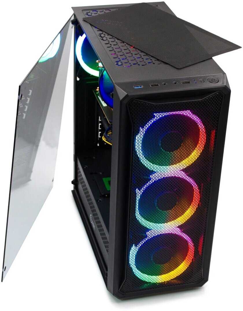 Игровой Компьютер 24 Ядра RX570 8G INTEL XEON E5-2670v3 16G 512SSD Настольный ПК фотография 13